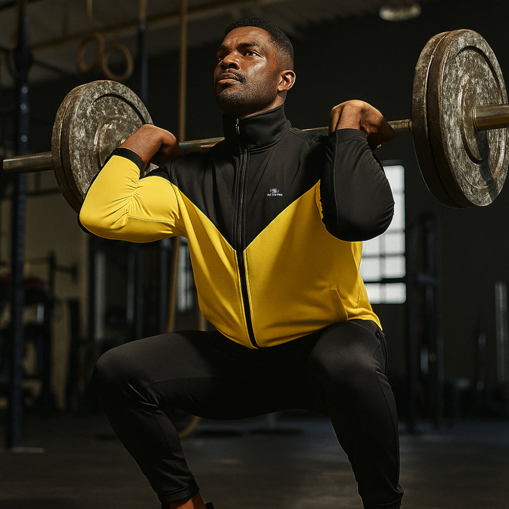ACTIV CROW ZIPPER TRACKSUIT - BLACK - Activ Abou Alaa