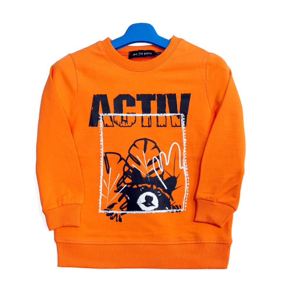ACTIV BOYS S.MILTON TRACKSUIT - ORANGE - Activ Abou Alaa