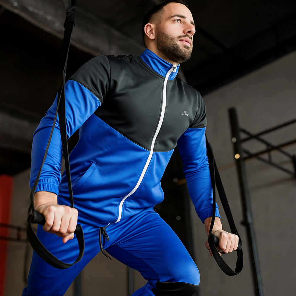 ACTIV CROW ZIPPER TRACKSUIT - ZAHRY*GREY - Activ Abou Alaa