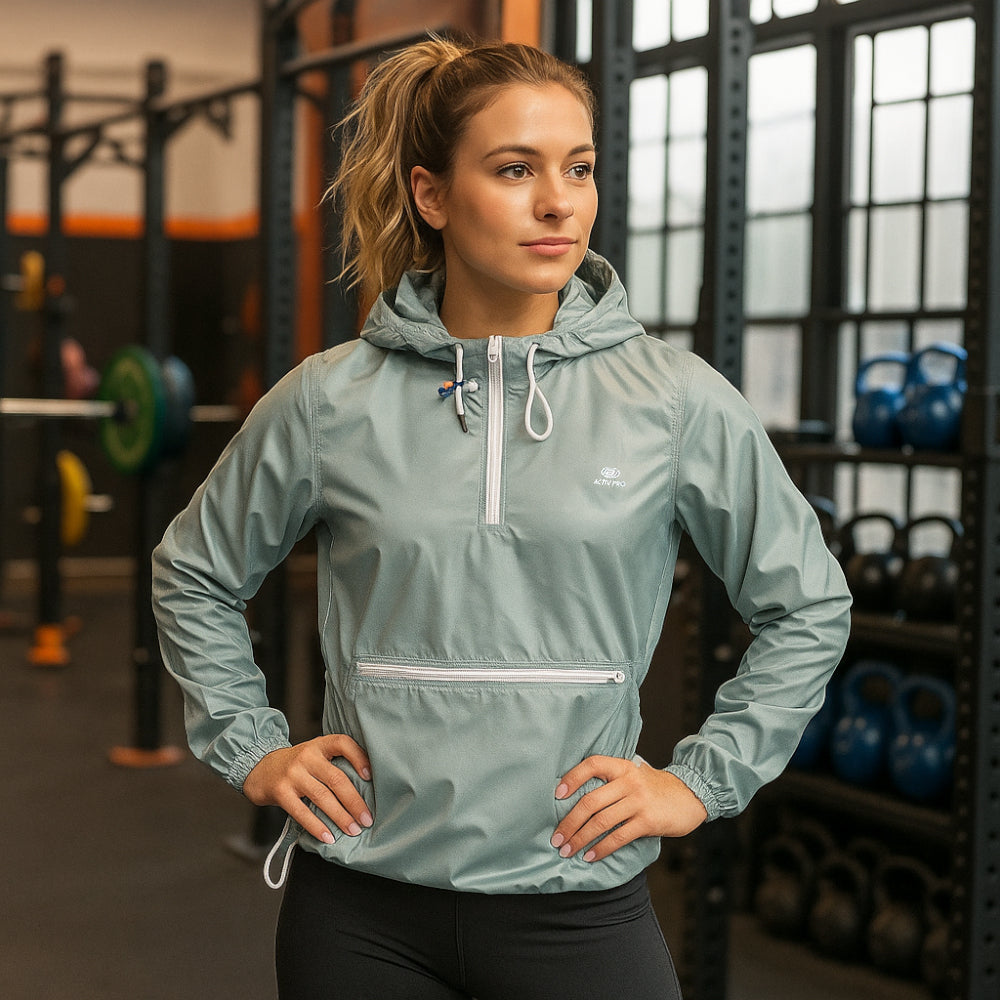 ACTIV H-ZIPPER TRACKTOP - SILVER - Activ Abou Alaa