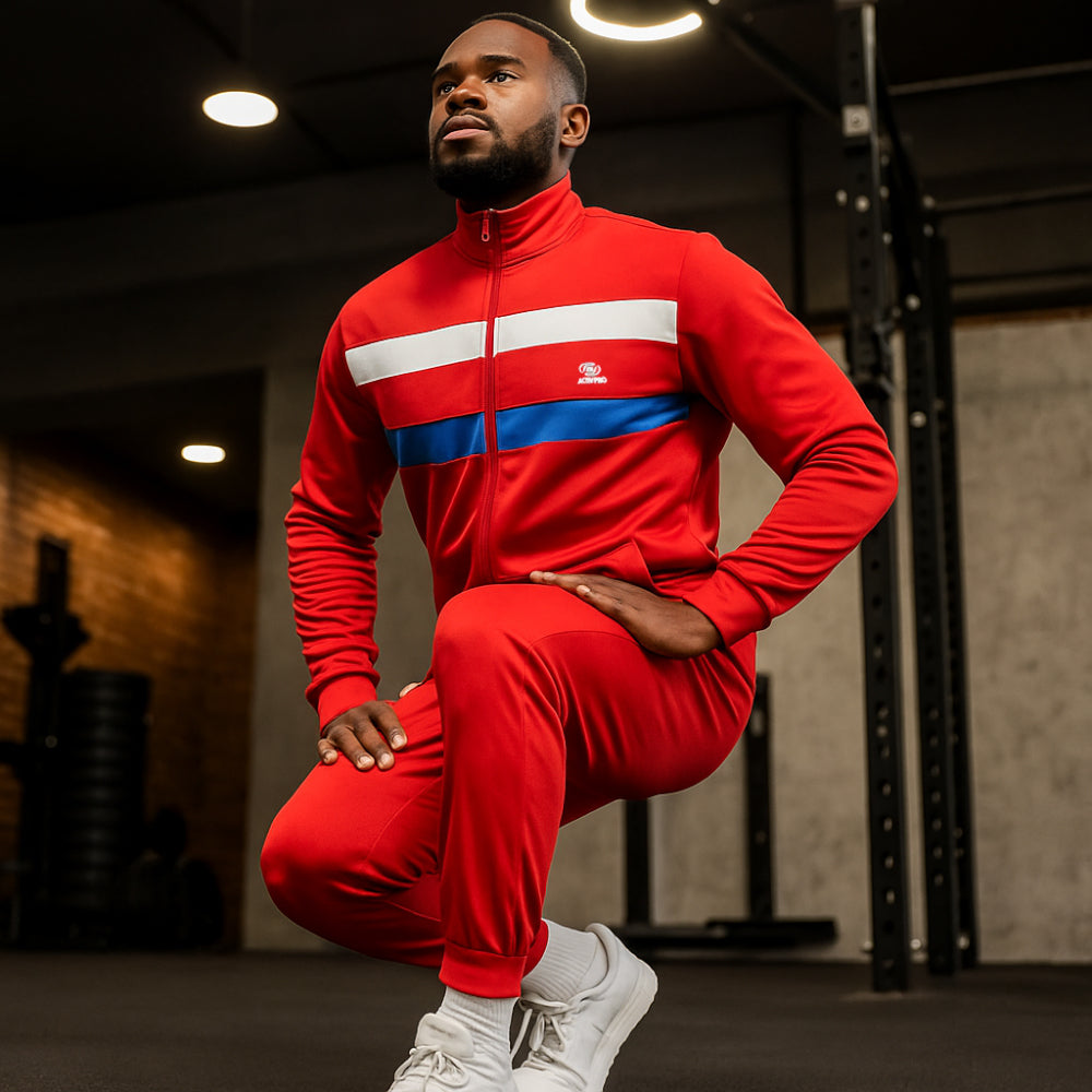 ACTIV CROW M.FIBER TRACKSUIT - RED - Activ Abou Alaa