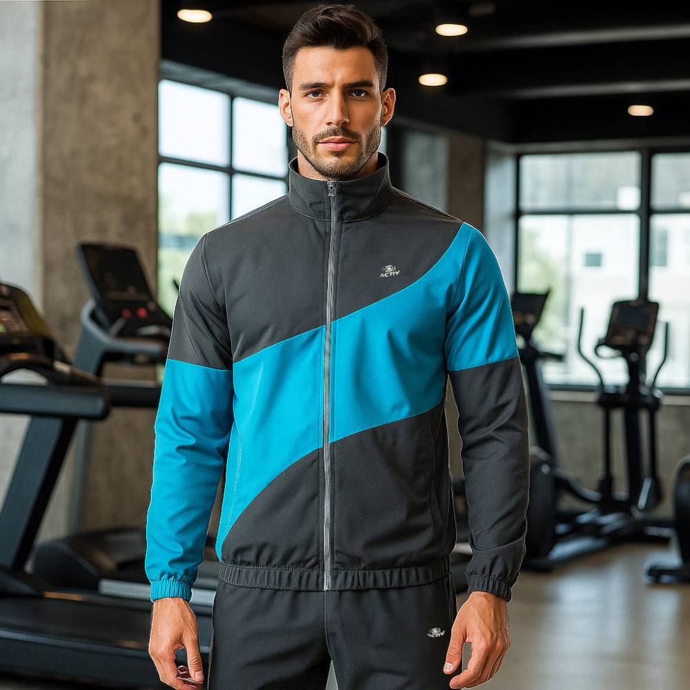 ACTIV CROW ZIPPER TRACKSUIT - D.GREY - Activ Abou Alaa