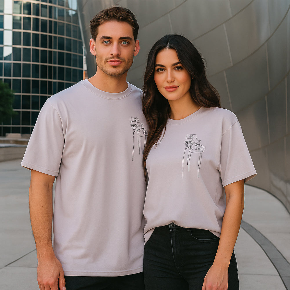 ACTIV GRAPHIC R.NECK T-SHIRT -  LAVENDER - Activ Abou Alaa