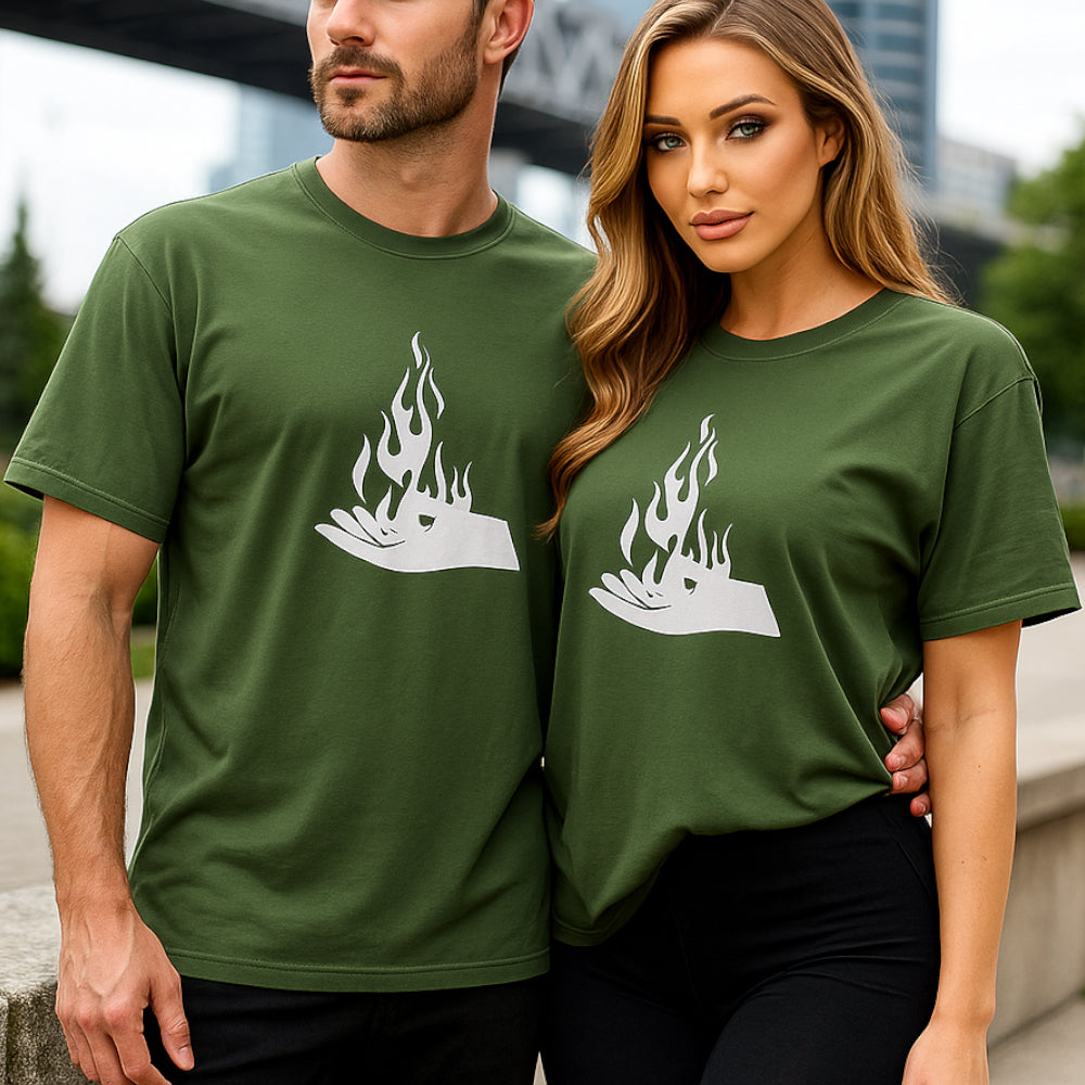 ACTIV GRAPHIC R.NECK T-SHIRT - OLIVE - Activ Abou Alaa