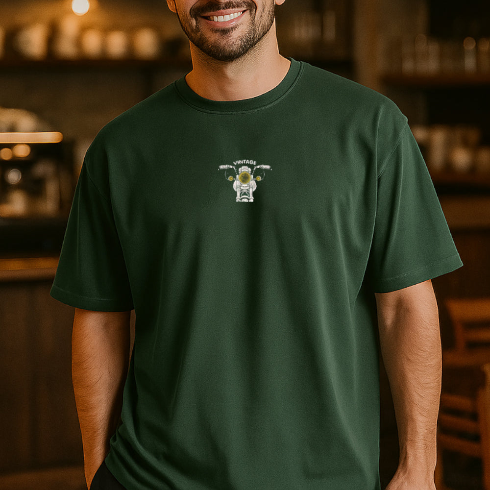 ACTIV GRAPHIC R.NECK T-SHIRT - OLIVE