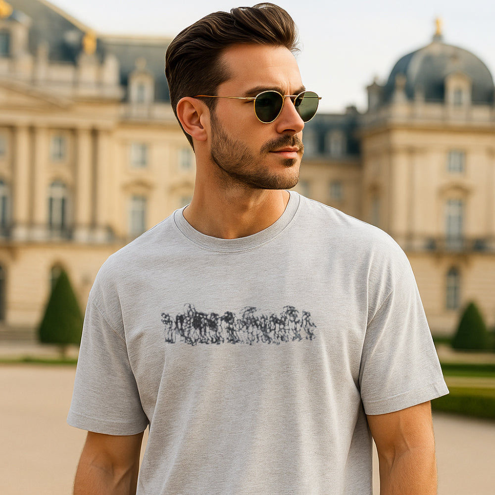 ACTIV EMB R.NECK T-SHIRT - H.GREY