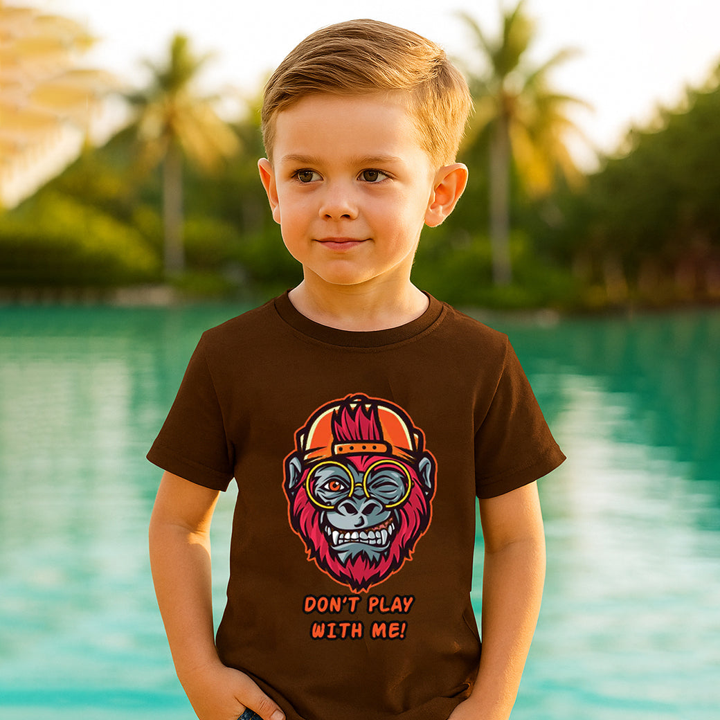 ACTIV GRAPHIC R.NECK T-SHIRT - BROWN