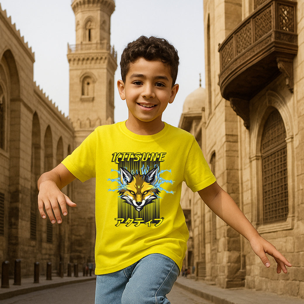 ACTIV GRAPHIC R.NECK T-SHIRT - YELLOW