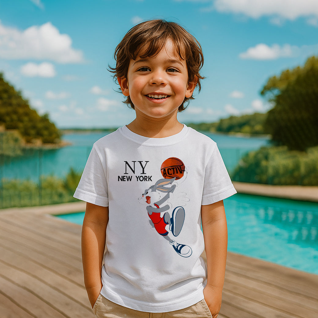 ACTIV GRAPHIC R.NECK T-SHIRT - WHITE