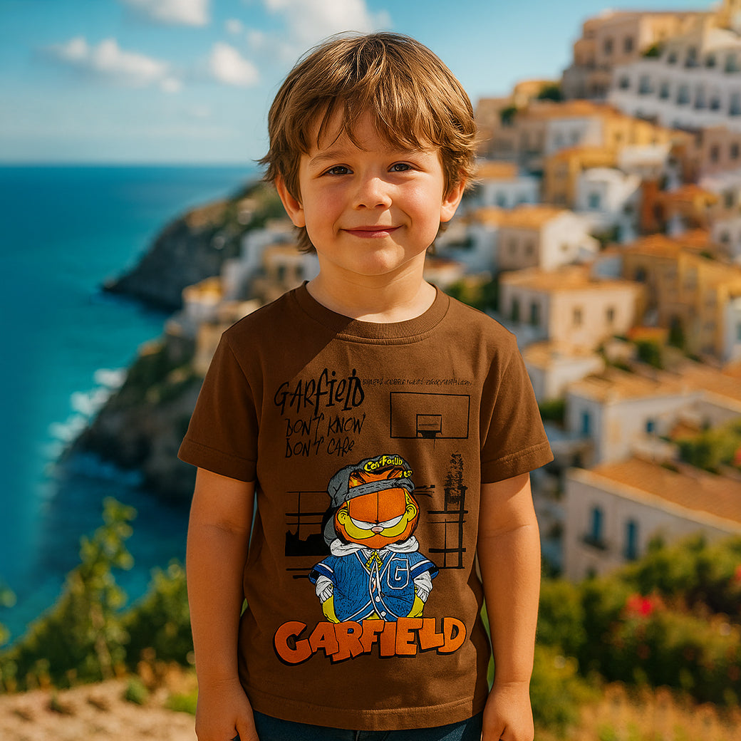 ACTIV GRAPHIC R.NECK T-SHIRT - BROWN