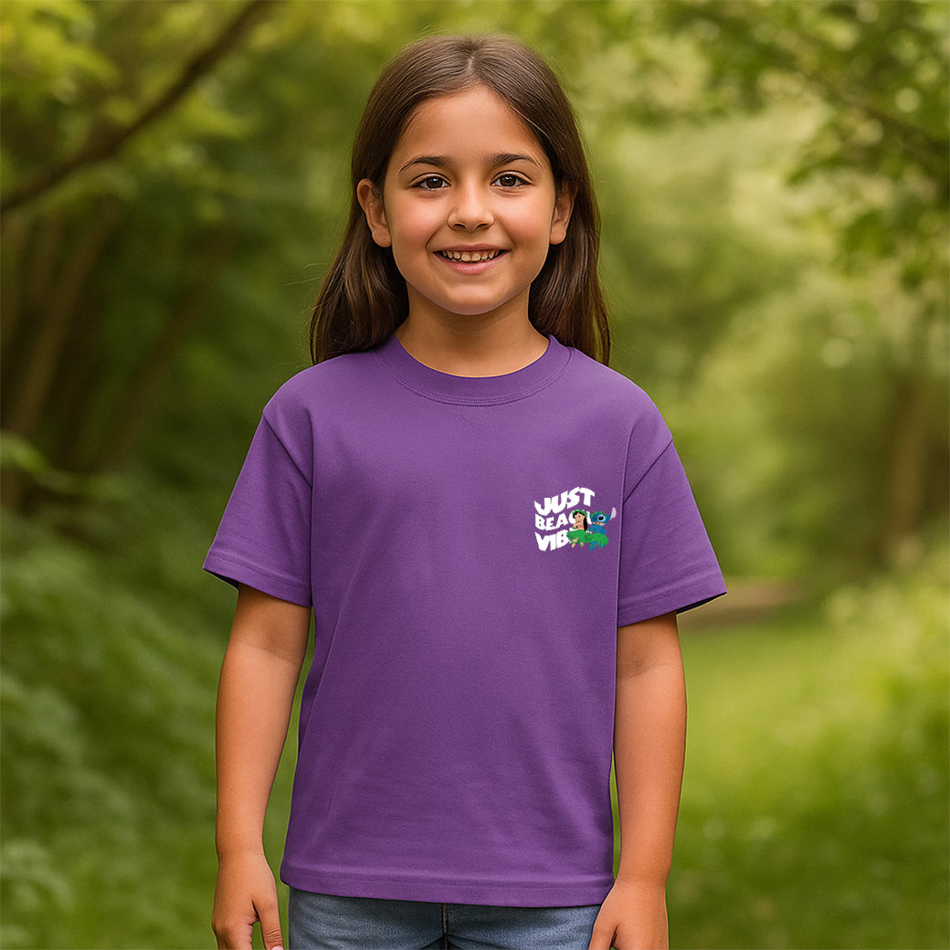 ACTIV GRAPHIC R.NECK T-SHIRT OVERSIZE - PURPLE