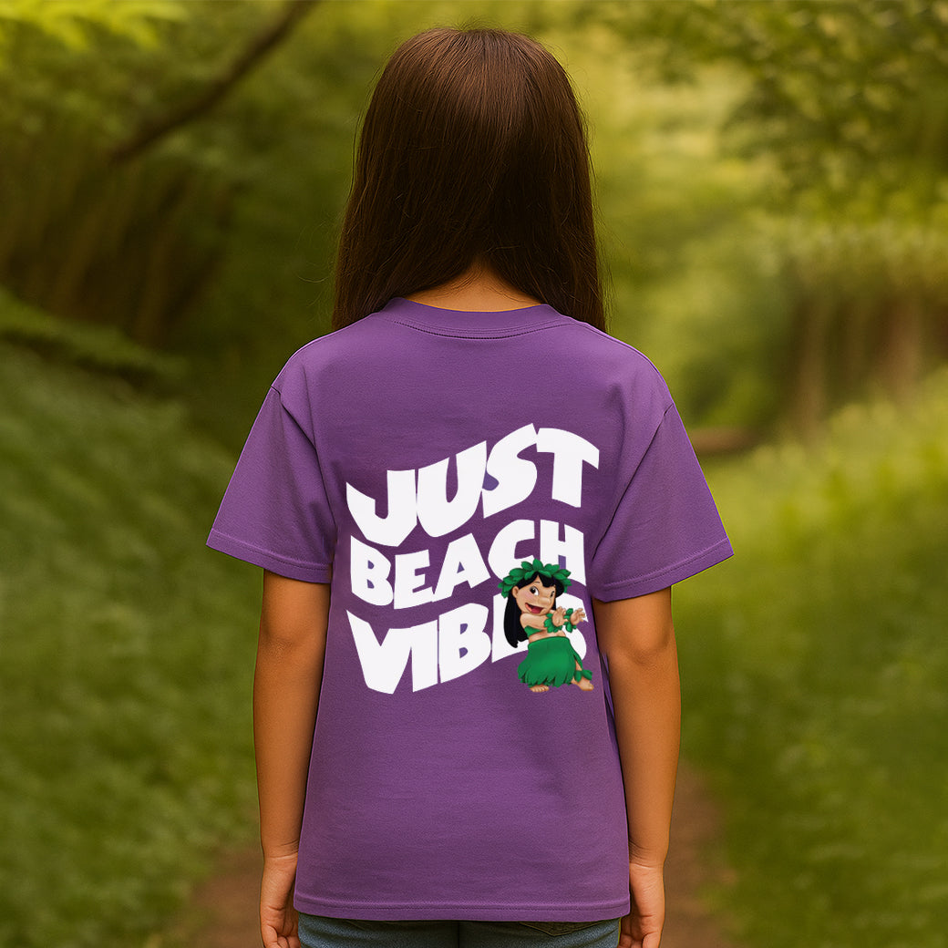 ACTIV GRAPHIC R.NECK T-SHIRT OVERSIZE - PURPLE