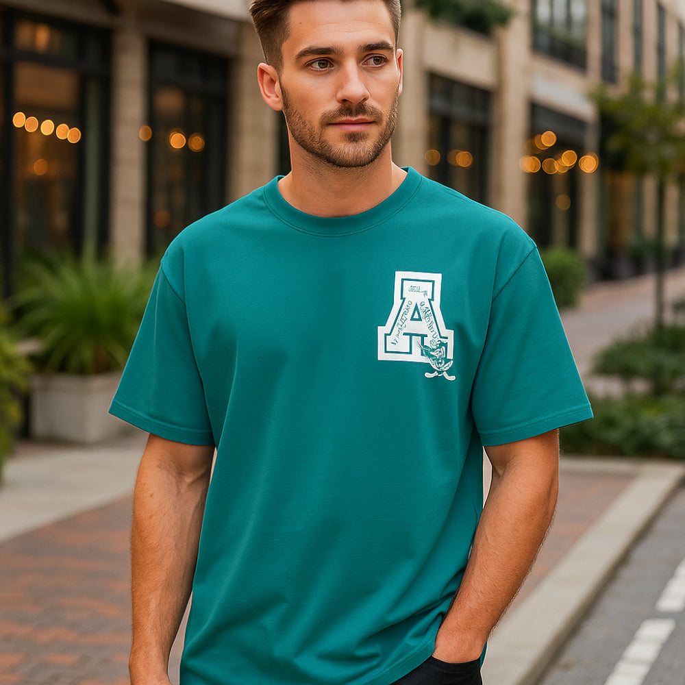 ACTIV GRAPHIC R.NECK -OVRSIZE T-SHIRT - GENZARY