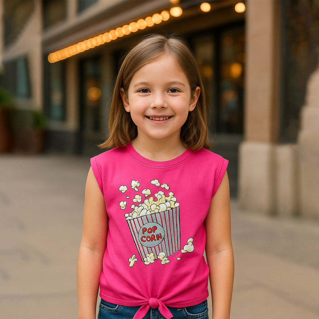 ACTIV CROP-TOP R.NECK T-SHIRT - FUCHSIA