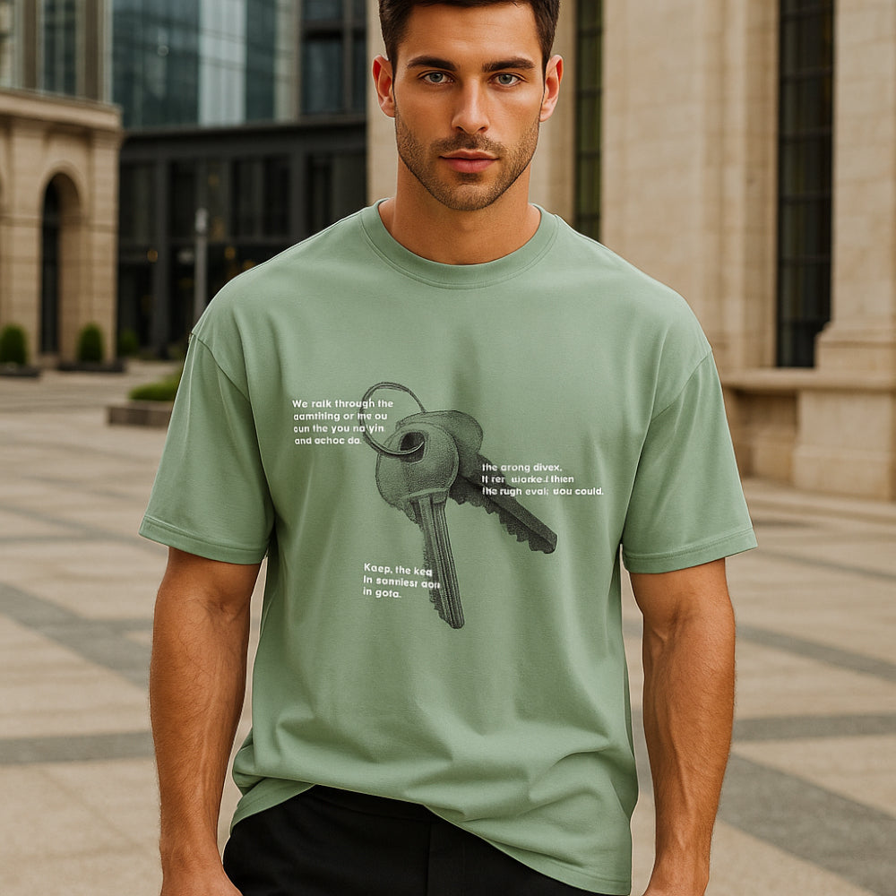 ACTIV GRAPHIC R.NECK -OVRSIZE T-SHIRT - MINT