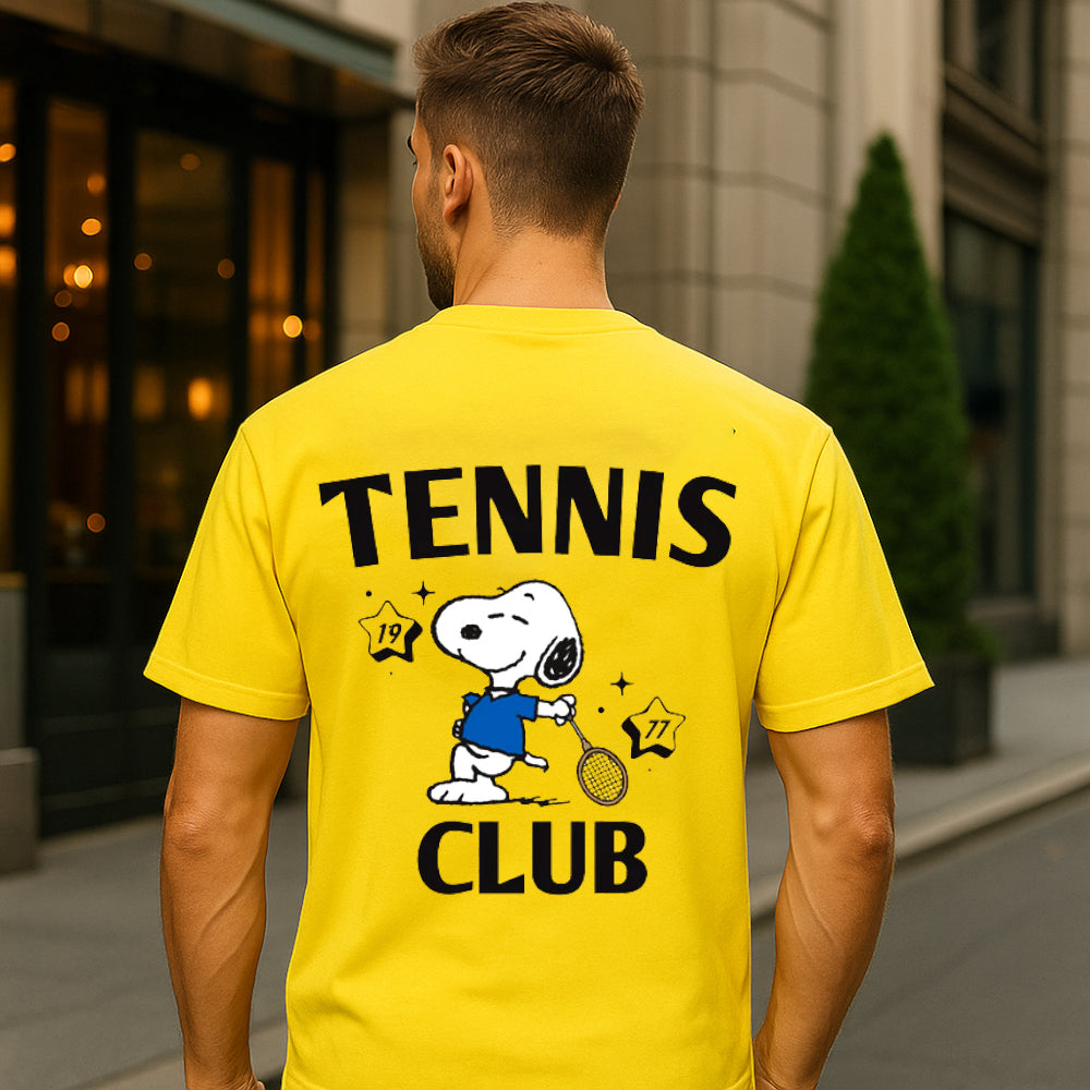 ACTIV GRAPHIC R.NECK -OVRSIZE T-SHIRT - YELLOW