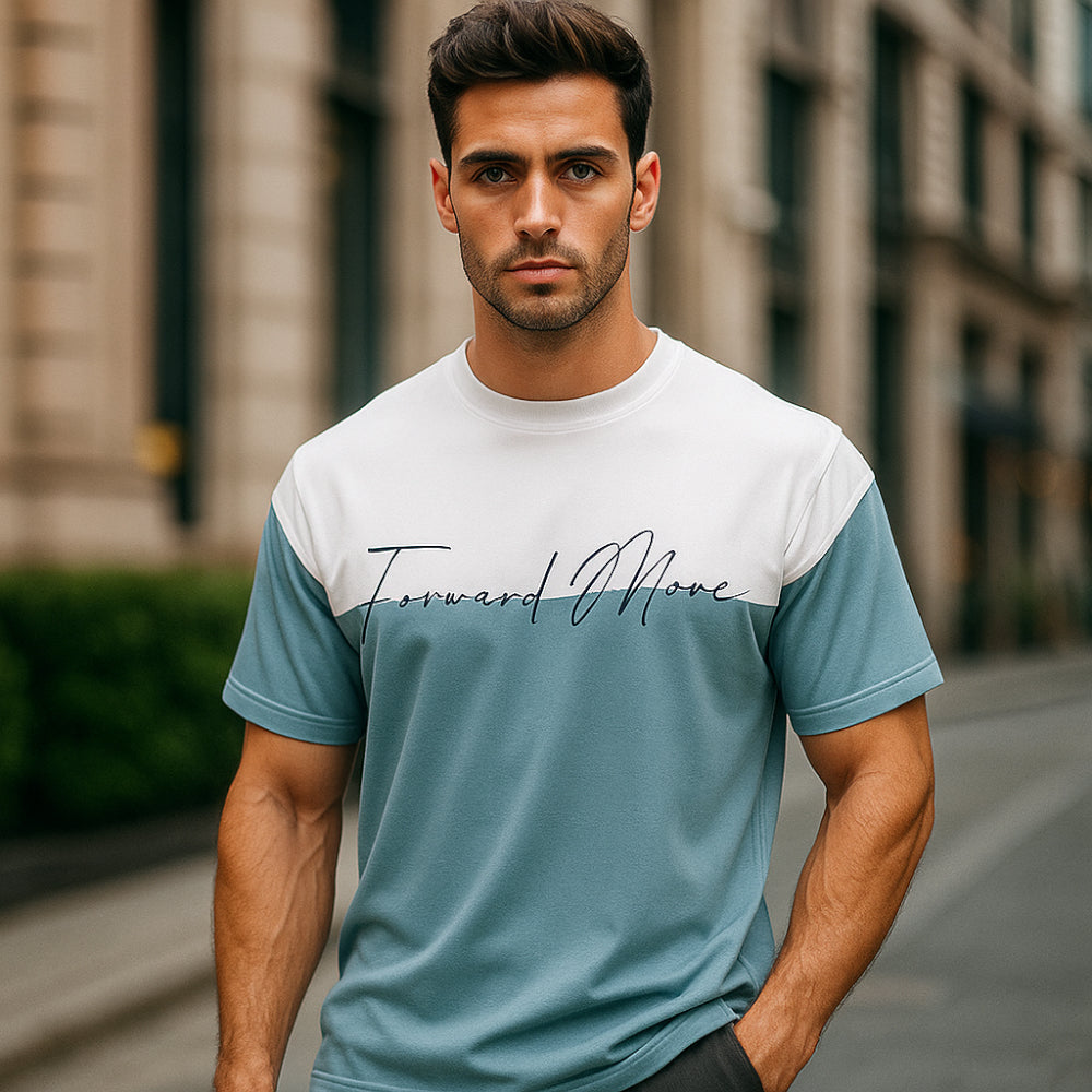 ACTIV CROW R.NECK T-SHIRT - BABYBLUE