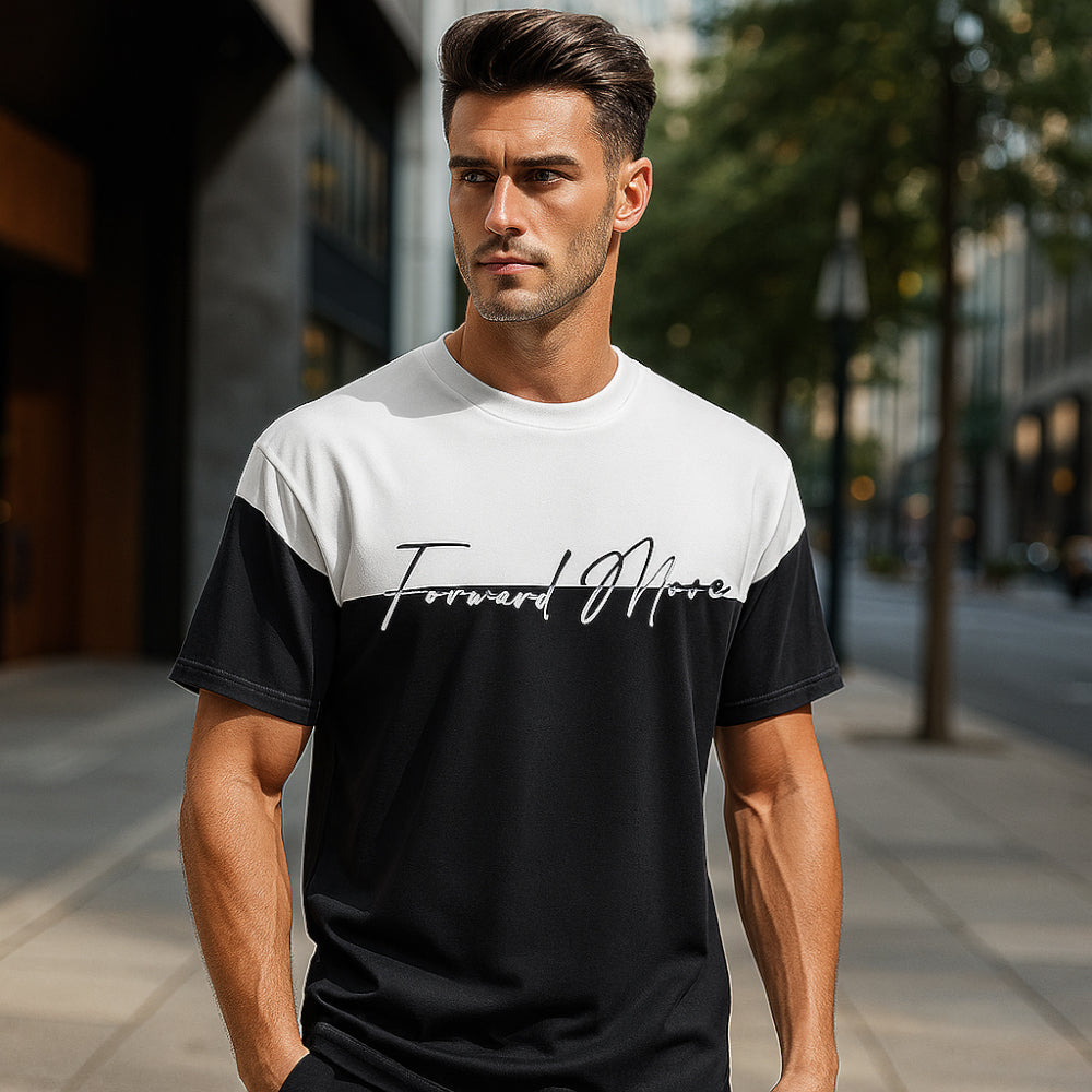 ACTIV CROW R.NECK T-SHIRT - BLACK