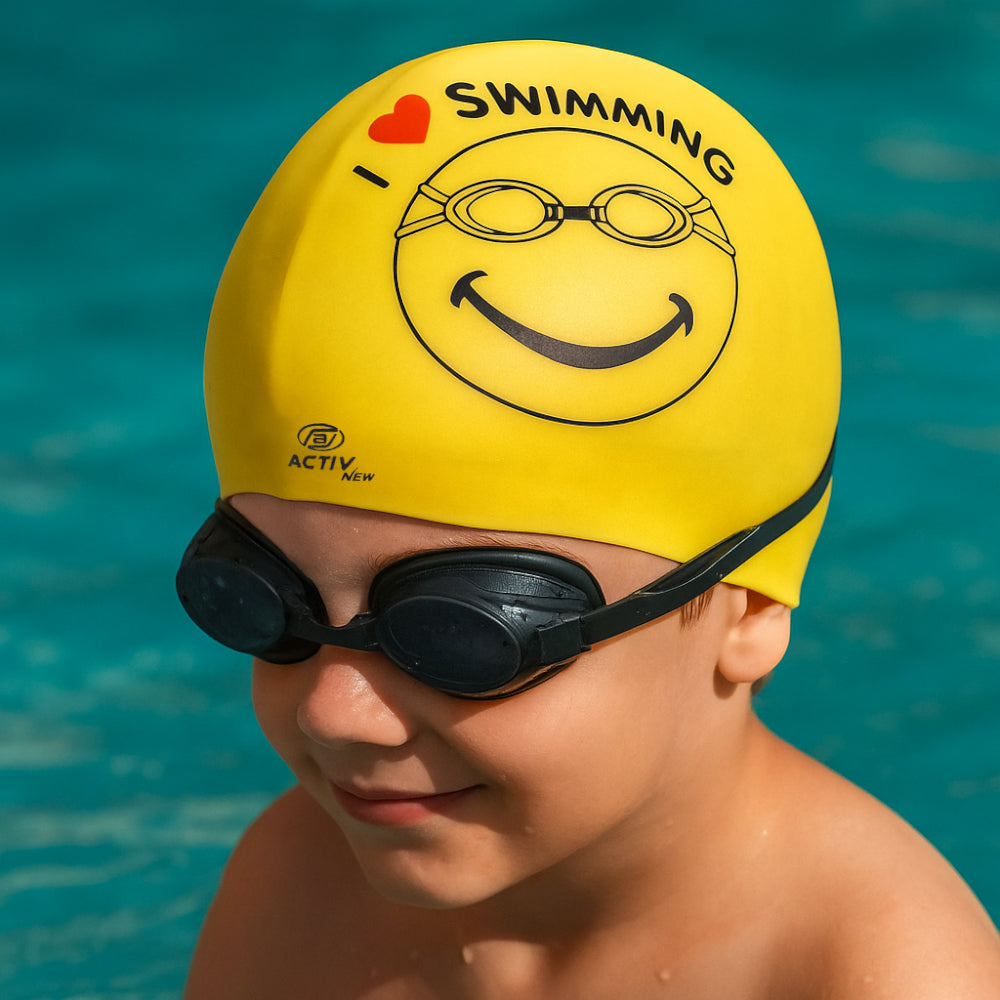 ACTIV Kids Swimming cap - Yellow - Activ Abou Alaa