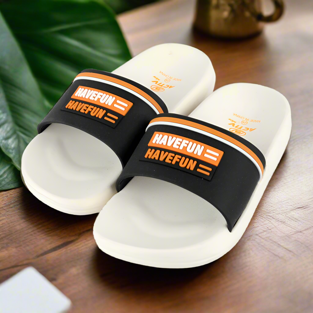 ACTIVNEW KIDS SLIPPER - BLK*BEIG - Activ Abou Alaa