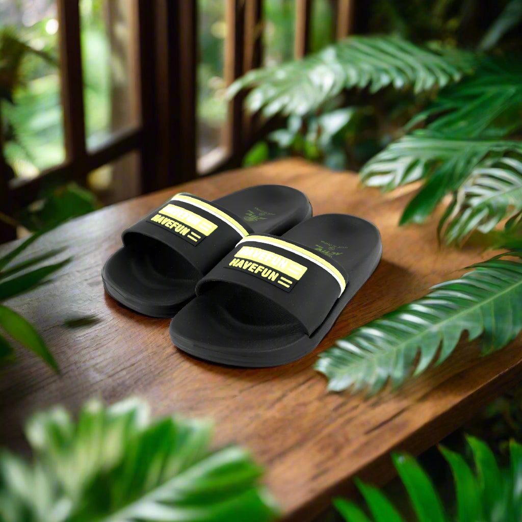 ACTIVNEW KIDS SLIPPER - BLACK