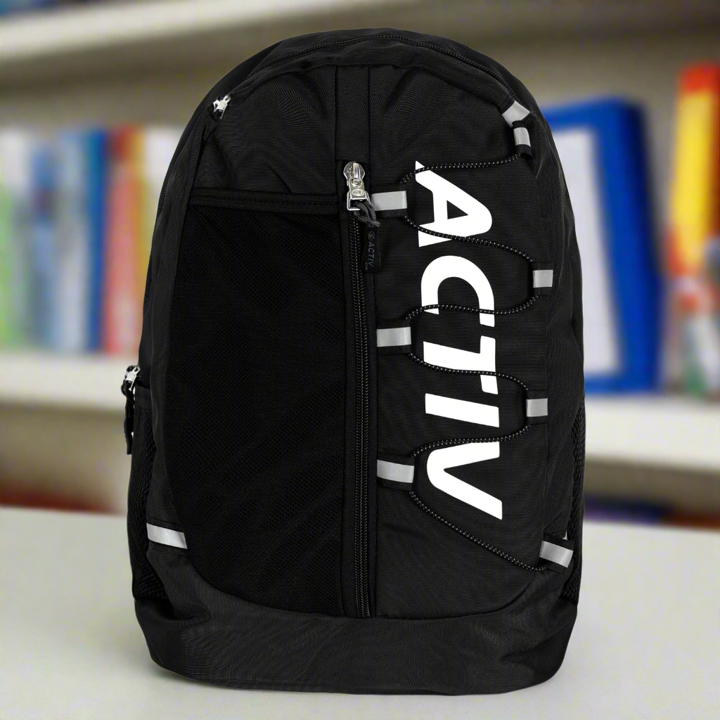 ACTIV LAPTOP BACKPACK - BLACK - Activ Abou Alaa