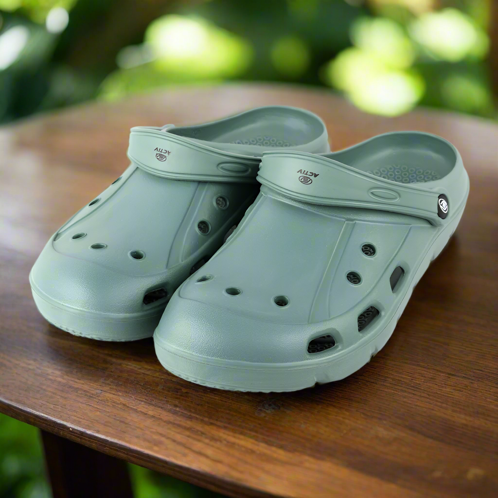ACTIV CLOGS - GRNGRY