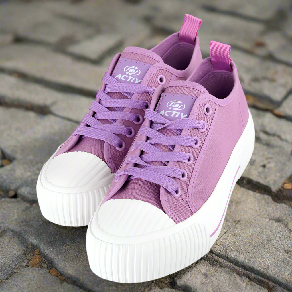 ACTIV CANVAS SHOES PURPLE Activ Abou Alaa - Main Image
