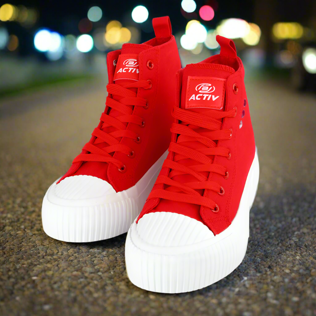 ACTIV CANVAS HALF BOOT RED Activ Abou Alaa - Main Image