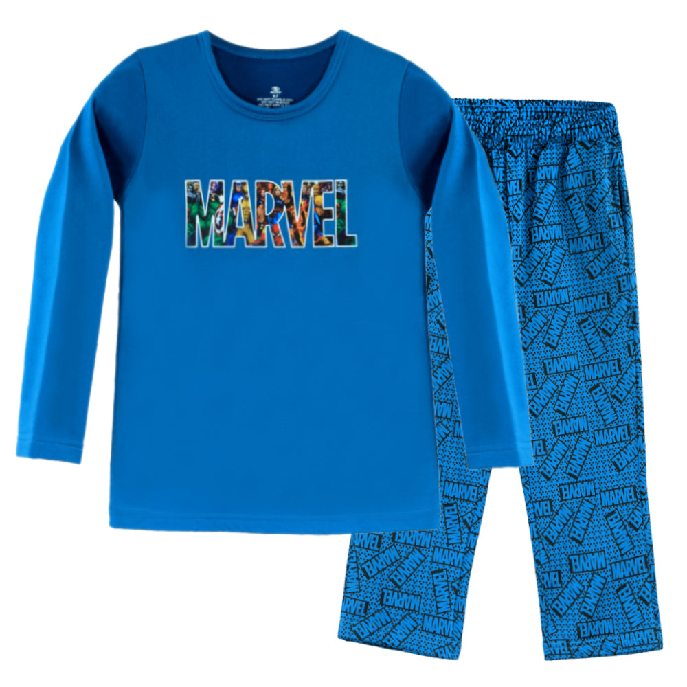 ACTIV GRAPHIC HOME-WEAR PAJAMA - PETROL - Activ Abou Alaa