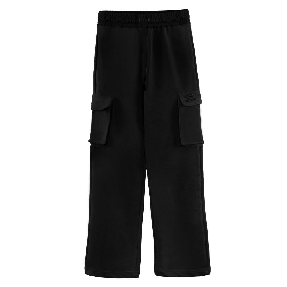 ACTIV BASIC BAGGY SWEATPANTS - BLACK