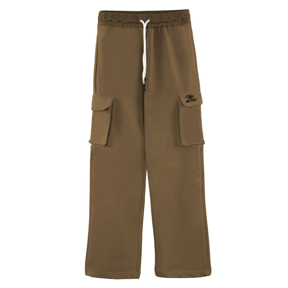 ACTIV BASIC BAGGY SWEATPANTS - BROWN