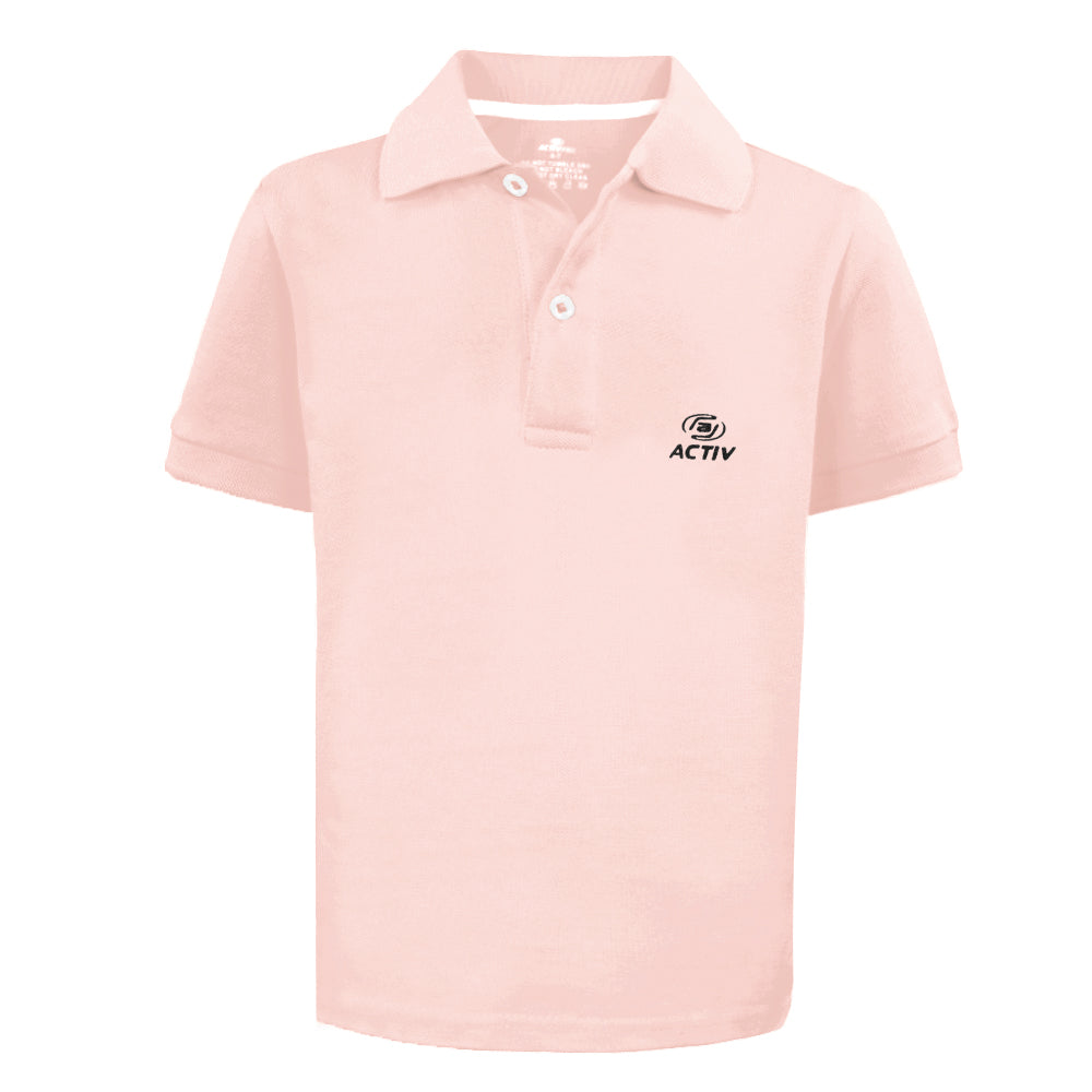 ACTIV PRINT CASUAL POLO - ROSE