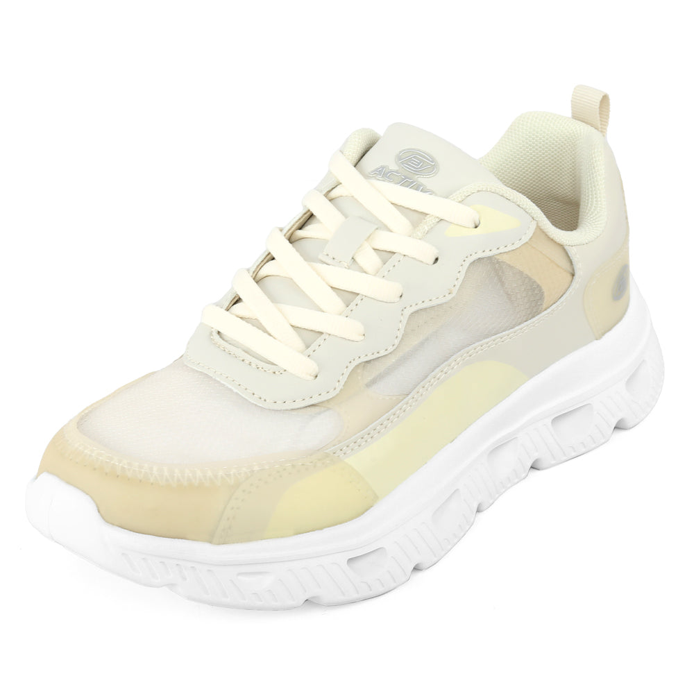 ACTIV RUNNING SHOES - BEIGE