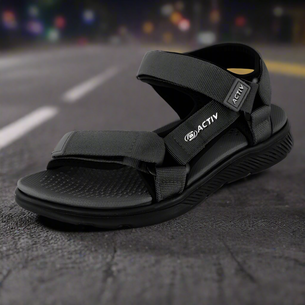 ACTIV CASUAL SANDAL- BLACK