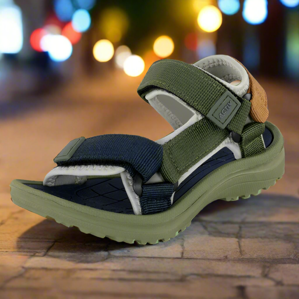ACTIV CASUAL SANDAL- OLIVE - Activ Abou Alaa