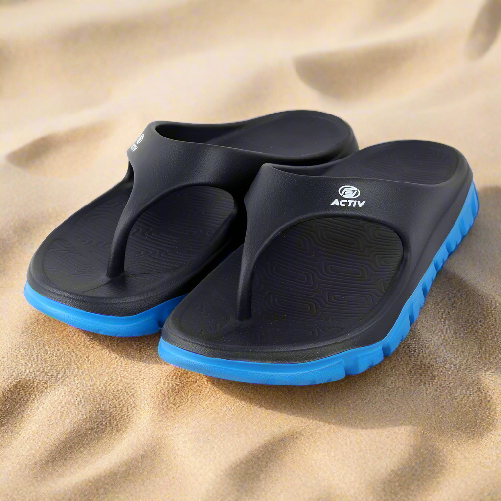 ACTIV FLIP FLOP SLIPPER - BLACK*BLUE - Activ Abou Alaa