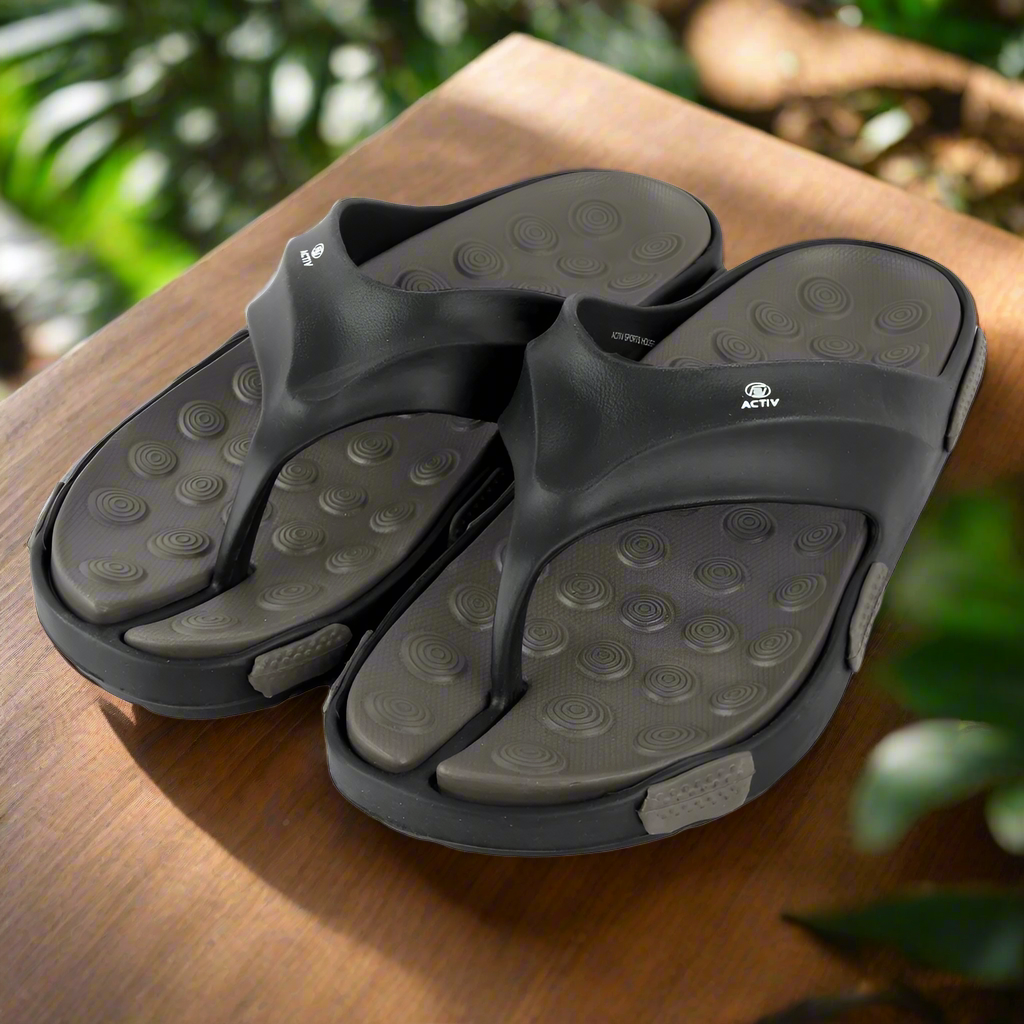 ACTIV FLIP FLOP SLIPPER - BLACK