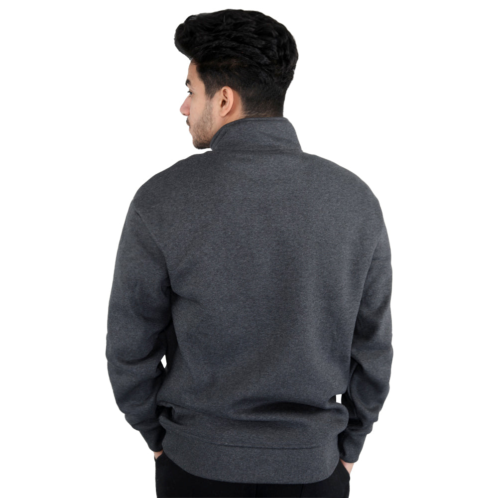 ACTIV BASIC H.ZIPPER SWEATSHIRT - CHARCOAL