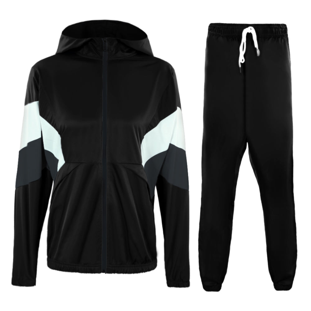 ACTIV CROW ZIPPER TRACKSUIT - BLACK - Activ Abou Alaa