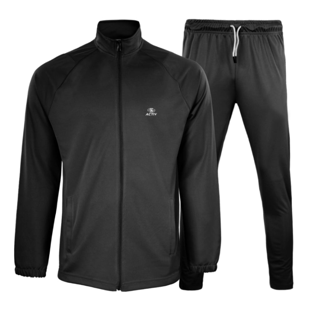 ACTIV BASIC ZIPPER TRACKSUIT - BLACK - Activ Abou Alaa
