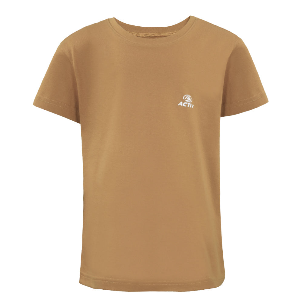 ACTIV BASIC R.NECK T-SHIRT - D.BEIGE