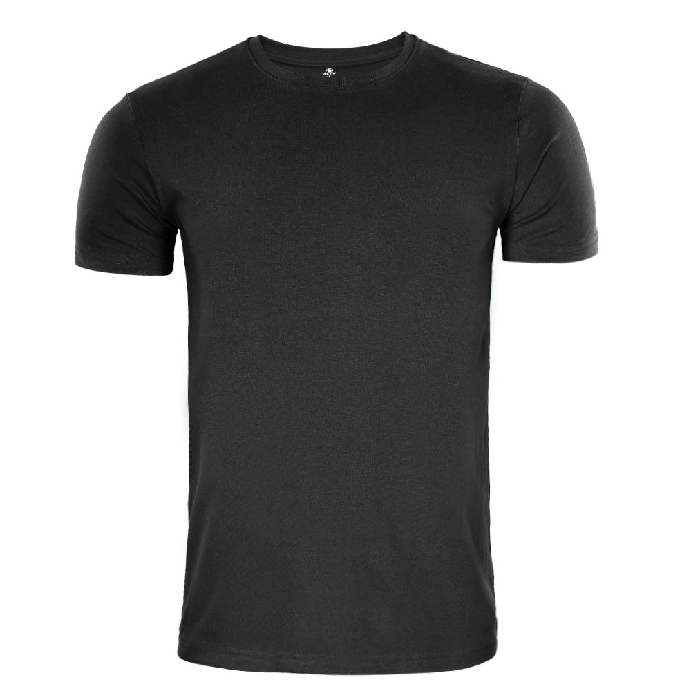 ACTIV BASIC R.NECK T-SHIRT - BLACK - Activ Abou Alaa