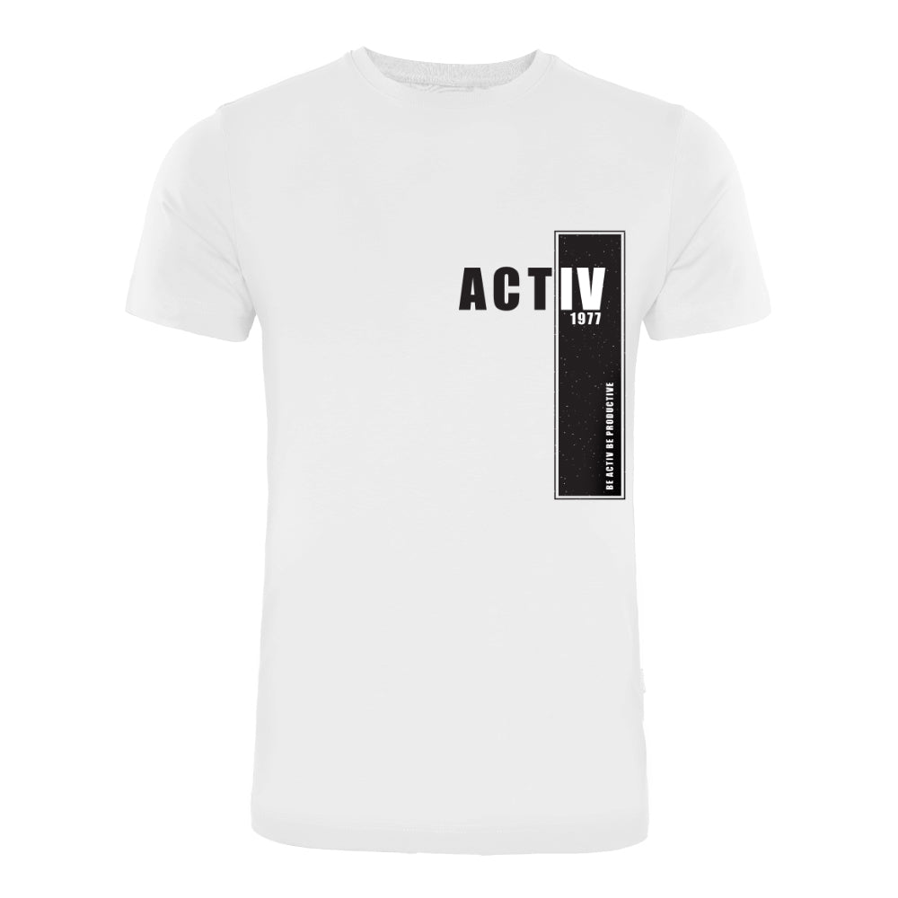 ACTIV GRAPHIC R.NECK T-SHIRT - WHITE