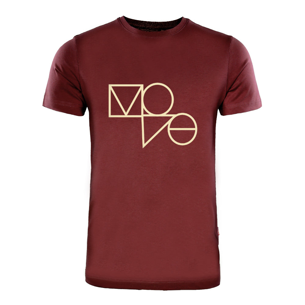 ACTIV GRAPHIC R.NECK T-SHIRT - BURGUNDY - Activ Abou Alaa