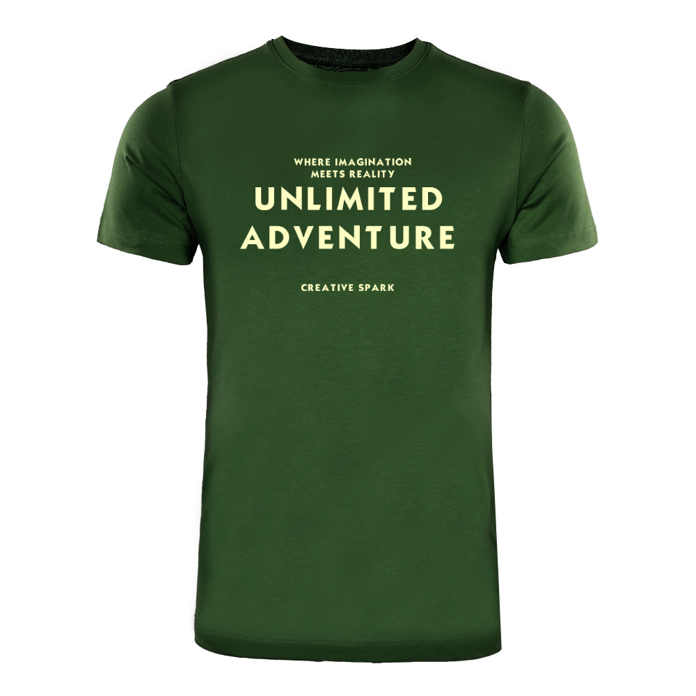 ACTIV EMB R.NECK T-SHIRT - D.OLIVE - Activ Abou Alaa