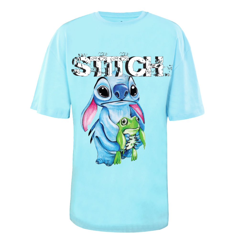 ACTIV GRAPHIC R.NECK -OVRSIZE T-SHIRT - SKYBLUE - Activ Abou Alaa