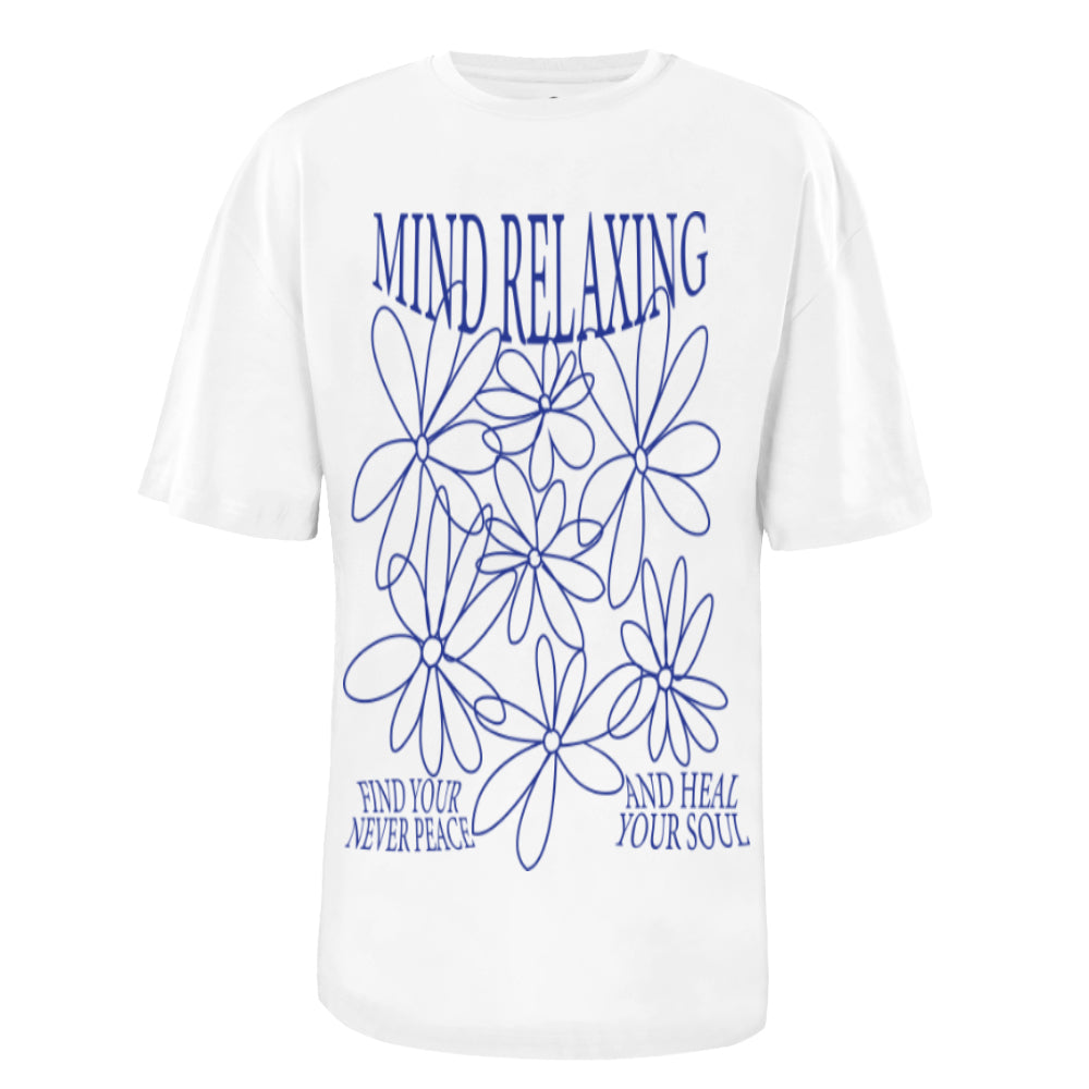 ACTIV GRAPHIC R.NECK -OVRSIZE T-SHIRT - WHITE - Activ Abou Alaa