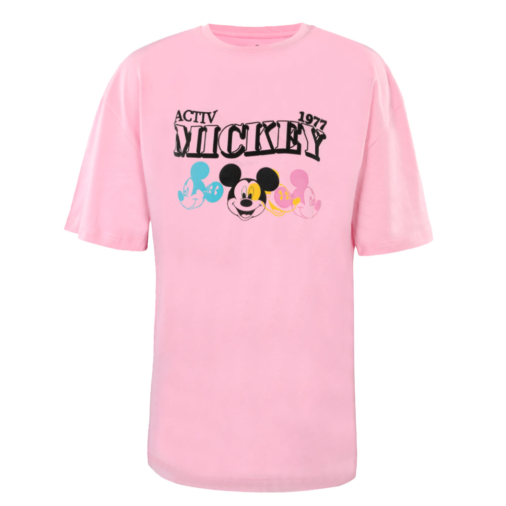 ACTIV GRAPHIC R.NECK -OVRSIZE T-SHIRT - ROSE - Activ Abou Alaa