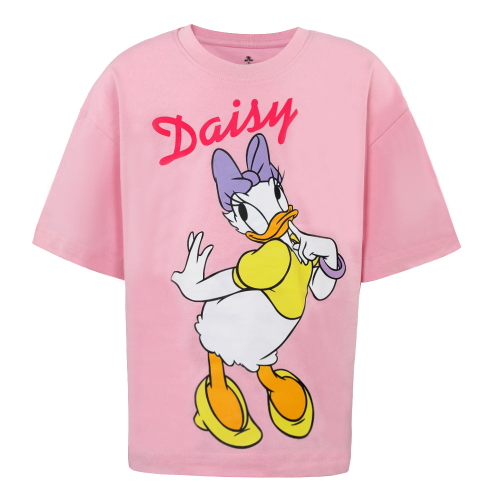 ACTIV GRAPHIC R.NECK T-SHIRT OVERSIZE - ROSE